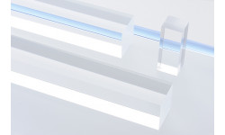 Barra quadra Plexiglas® trasparente