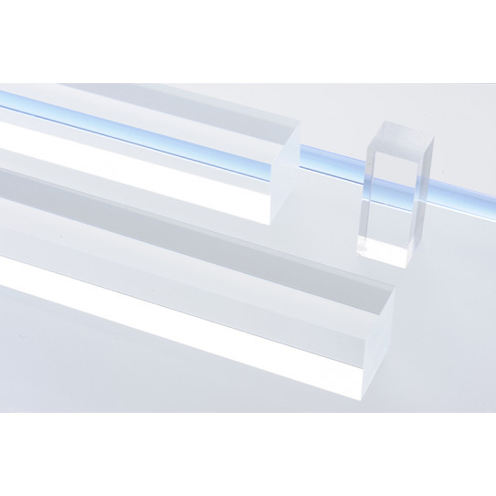 Barra quadra Plexiglas® trasparente