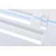 Barra quadra Plexiglas® trasparente