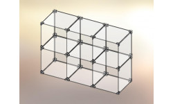 Cubo espositore in Plexiglas® 3x2