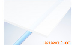 Plexiglas® bianco opalino 4 mm
