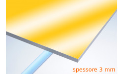 Plexiglas® specchio oro 3 mm