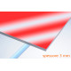 Plexiglas® specchio rosso 3 mm