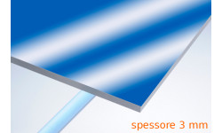 Plexiglas® specchio blu 3 mm